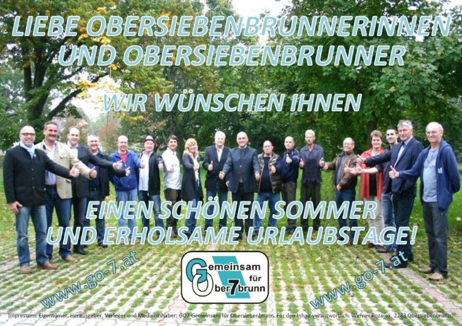 Wir wünschen Ihnen einen schönen Sommer!